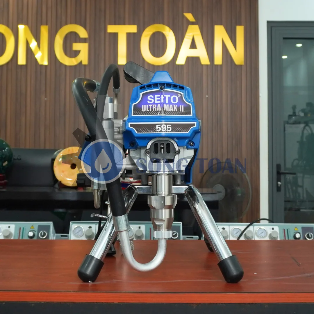 máy phun sơn dầu, sơn epoxy 595